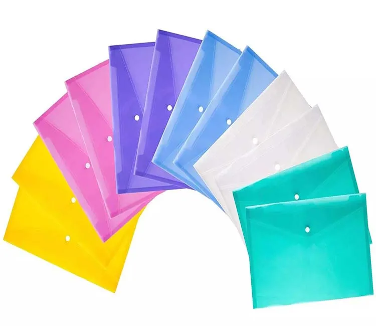 Clear Document+bag Folder With Snapbutton,Quality Poly Envelope Bag,Us ...