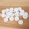 1000 pcs per bag two hole solid white chalk polyester shirt button