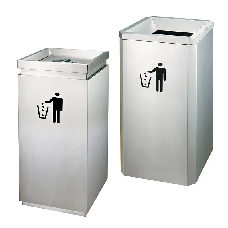 High Quality Commercial Mall Stainless Steel Top Open Waste Bin Buy