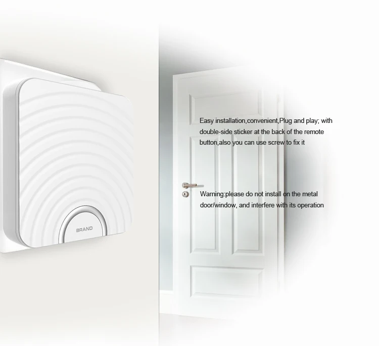 MP3 Wireless Doorbell with DIY Ring Tone