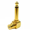 Right Angle 1/4 6.35mm Mono Plug to RCA Jack