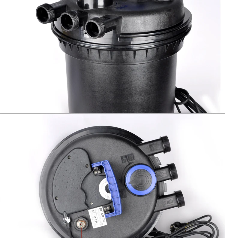 Factory direct sale plastic koi pond bio filter with sponge CE/GS koi