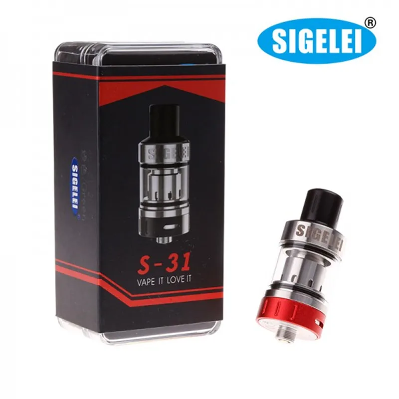 
Original Sigelei electronic cigarette for Sigelei S-31 Atomizer vape 5 colors Tank 510 atomizer 