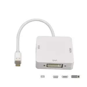 Mini DisplayPort to HDMI VGA DVI Adapter Cable Hub