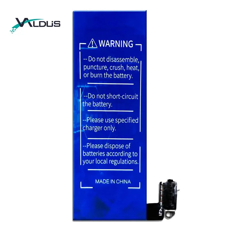 

Valdus CE FCC RoHs MSDS Certificates mobile phone battery for iphone battery li-ion for apple iphone 4G battery 5 5S 6 6S, Same as original;can be customized