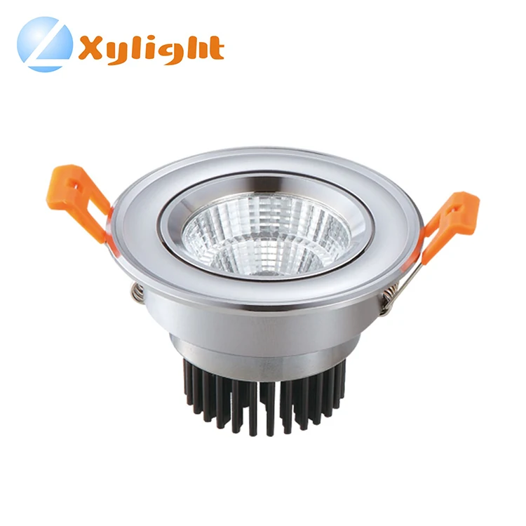 5W down lamp 90mm size pearl chrome round cob led recessed downlight