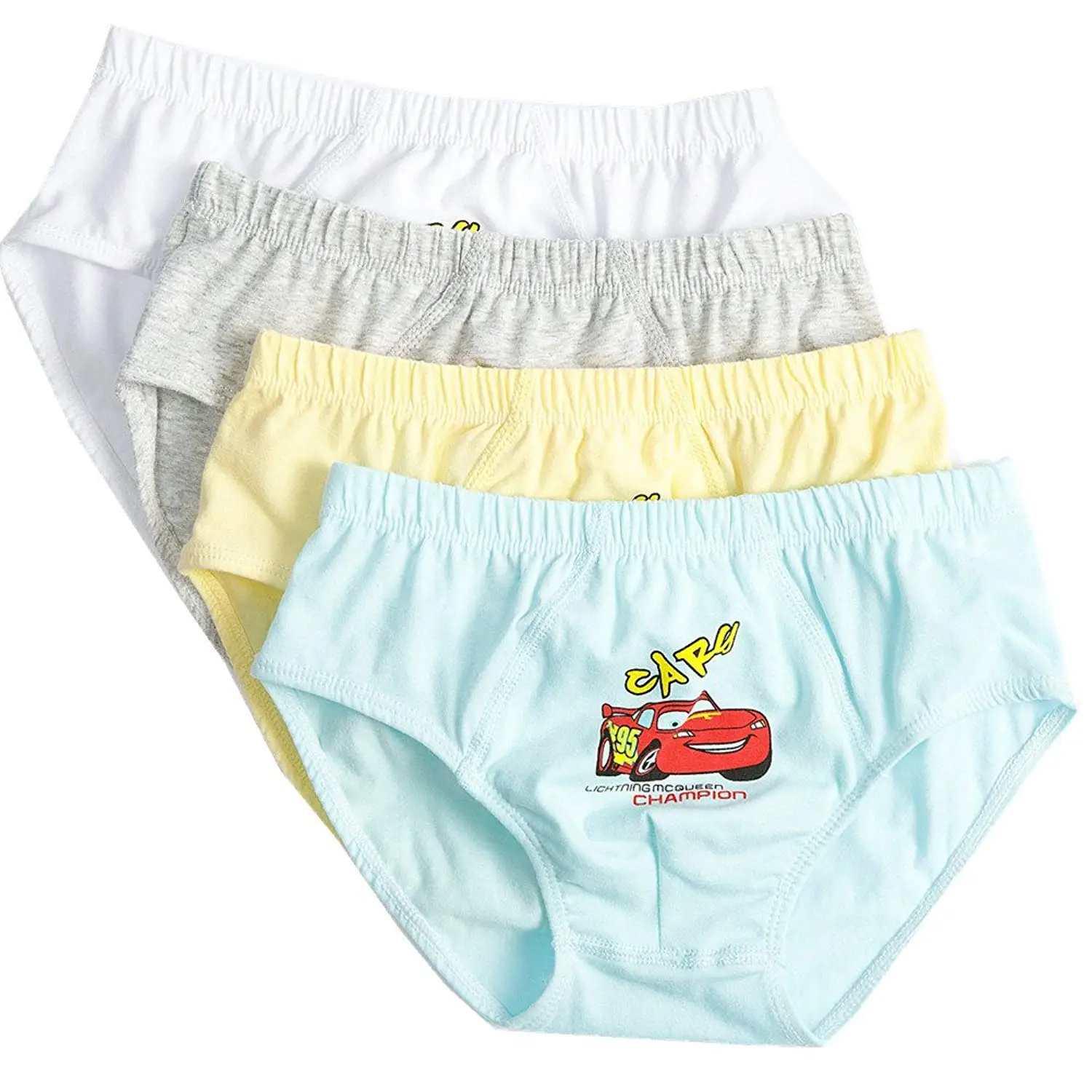 adiasen Little Boys 5-Packs Underwear Hipster Knickers Briefs Boxer Cotton Car