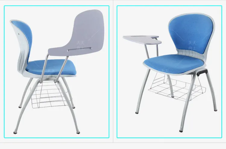 Writing Tablet Chairs Stacking Hard Chair Cushion Cloth-Padded School Tables and Chairs