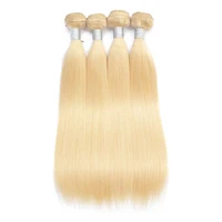 

Ms Mary Indian Human Hair Weave Bundles 613 Blond Silky Straight Hair Extensions