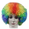 funning colorful clown wigs hair soccer fans three colors synthetic wig CG214