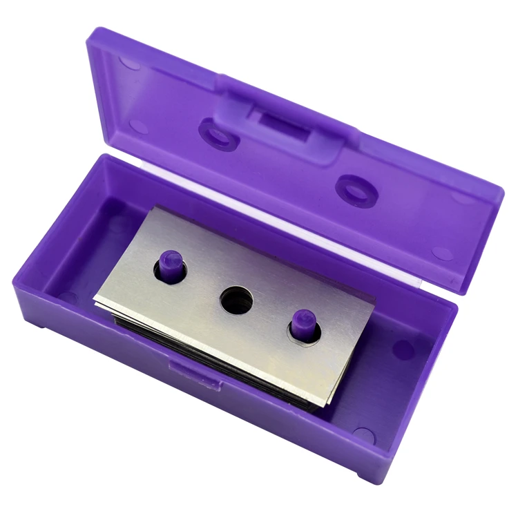 Tungsten Carbide Three 3 Hole Foil Wrapper Cutter Slotted Razor Blade