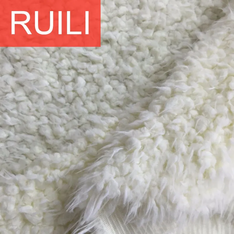 100 Polyester Llama Cuddle Shaggy Plush Minky Fake Lama Fur For Making