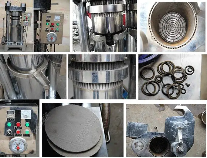 Commercial Factory Price Cotton Black Seed Olive Oil Cold Filter Squeezing Machinery Sesame Soybean Hydraulic Oil Press Machine