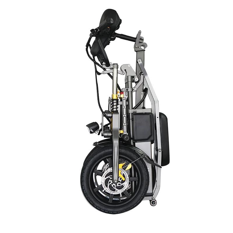 Adult Folding 10inch Fat Tire Tricycle Mountain Bike 3 Wheel Electric