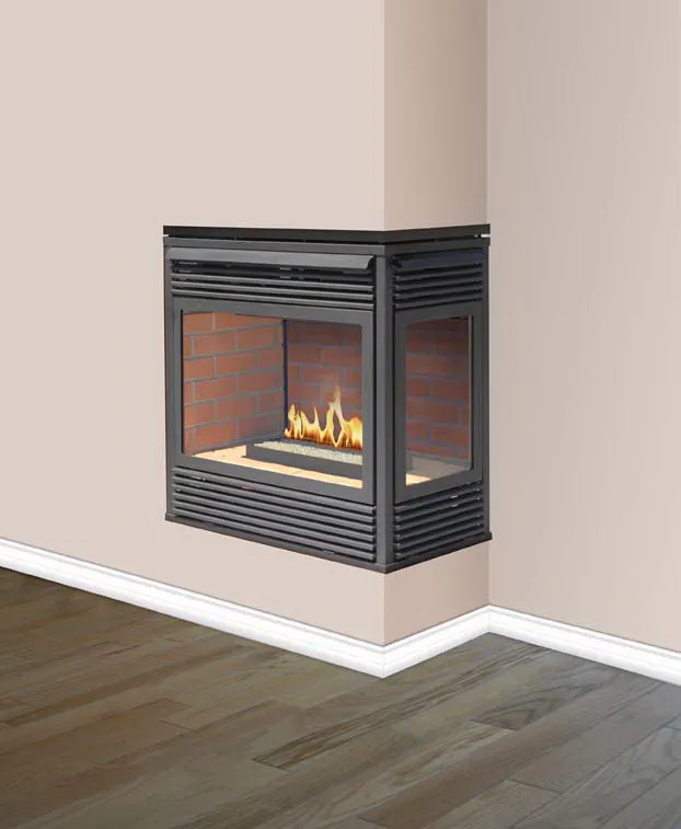 
Modern Natural Gas Vent Free Fireplace 