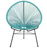 Outdoor funiture leisure blue and red rattan chair Acapulco cahir