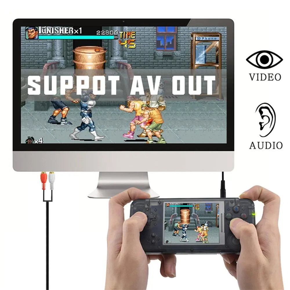 64 Bit Best New Portable Handheld Video Game Consoles With 3000 Mix