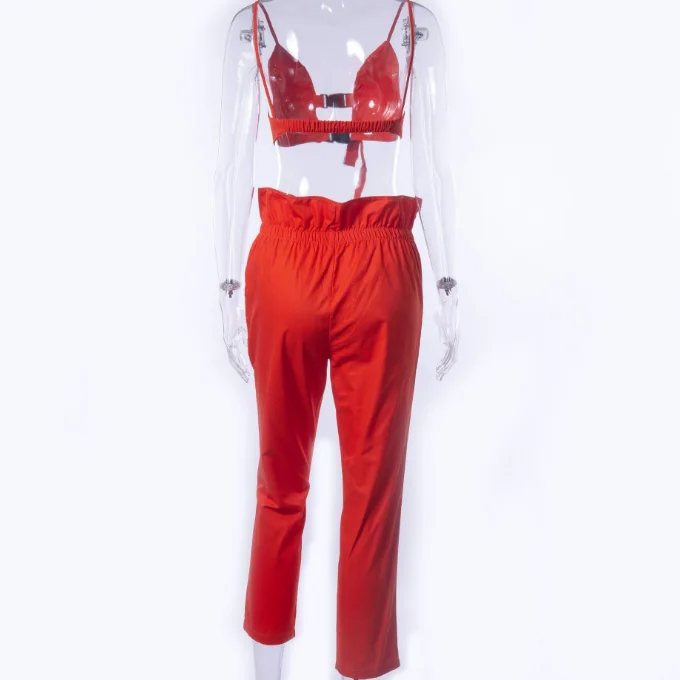 
Fashion Lady Pant Sets Women Overalls Suits Sexy Ladies Trouser Set 