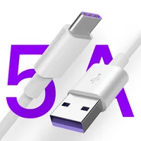 

USB C 5A Type C Data Cable for Huawei Mate 9 10 P10 P20 Pro Type-C Fast Charging Charger for Samsung S9 S8 USB-C Supercharge