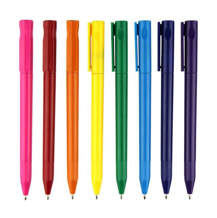 Advertising Press Logo Stylus Plastic Ball Point Pen For Promotion ...