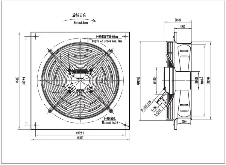 Axial Fan, 400, 16in - detail 8