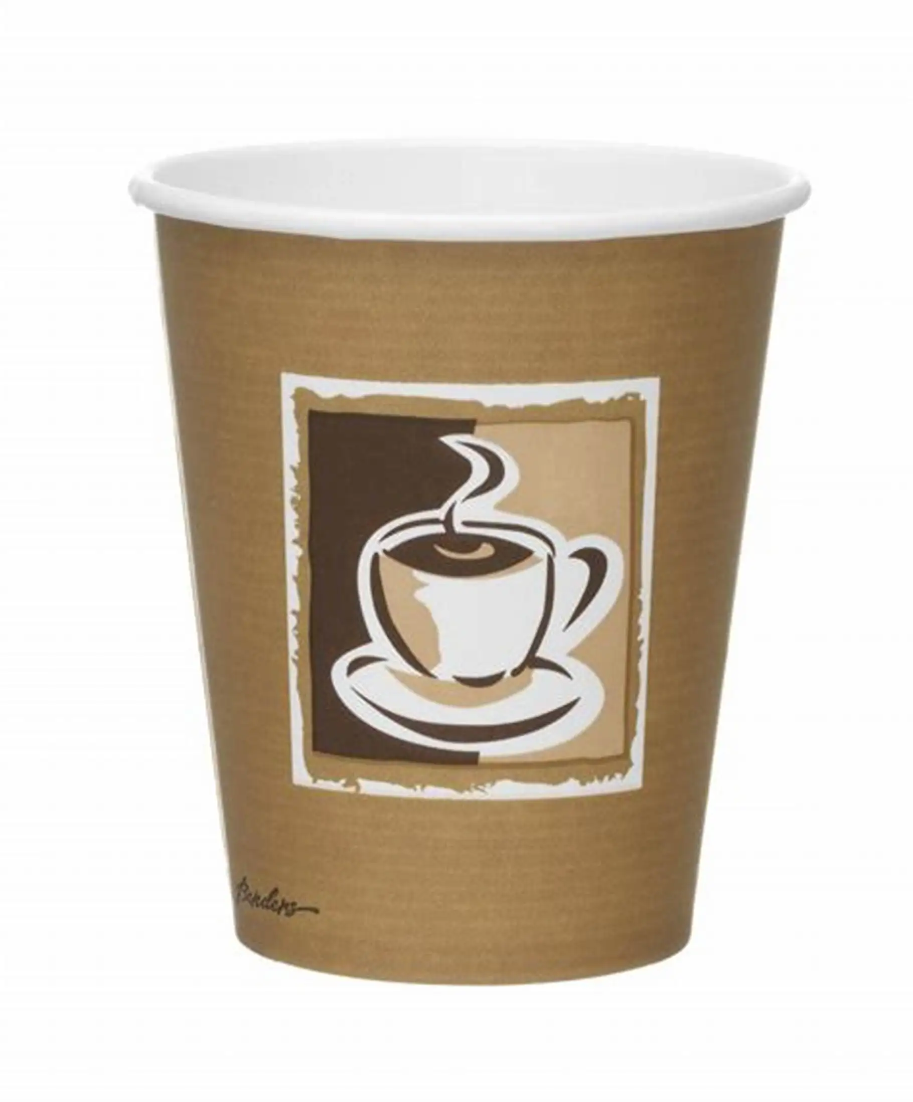 8 Oz White Cardboard Disposable Paper Hot Cups For Drinks _white Coffee