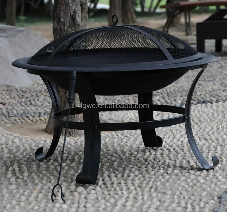 22 5inch Forlable Portable Iron Cast Outdoor Fire Pit Fire Bowl