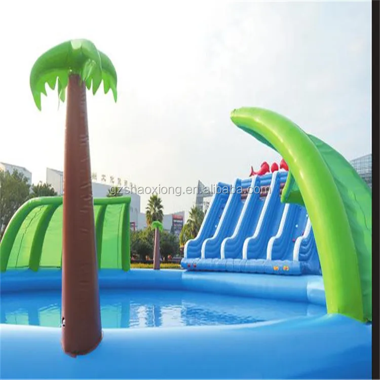 children's inflatable pool with slide