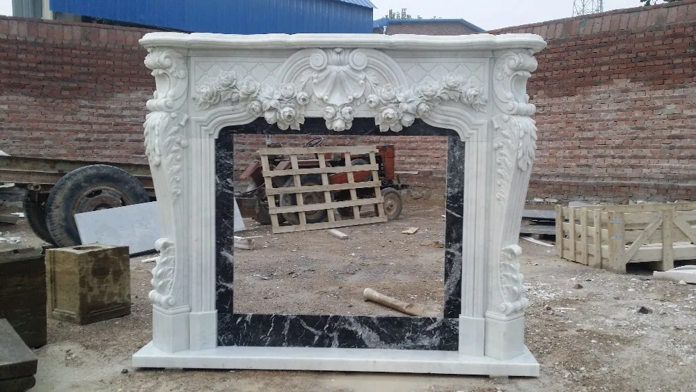 Chimenea De Mármol Blanco,Chimenea De Mármol Antiguo - Buy Mármol
