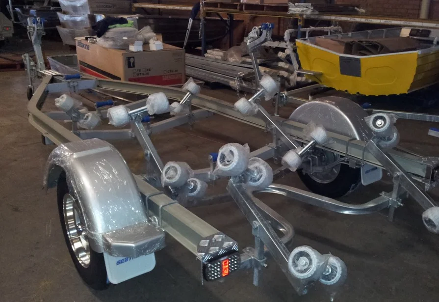 Aluminium Boat Trailer Roller 5.2m5.4m Inflatable Boat Trailer Buy