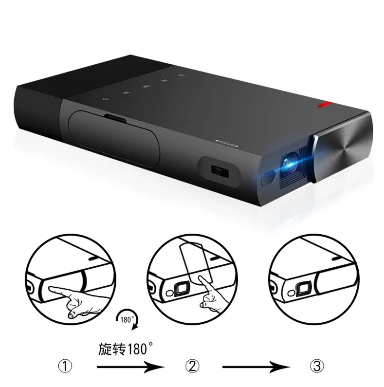 

Mini WIFI Home Theater DLP Led Android Mobile Portable Projector S1