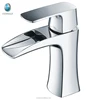 KB-39 famous brand contemporary type waterfall taps for basin bathroom single hole waterfall bathroom faucet