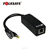 Single Channel POE Splitter 12V Support IEEE 802.3 af 10/100Mbps Data Speed