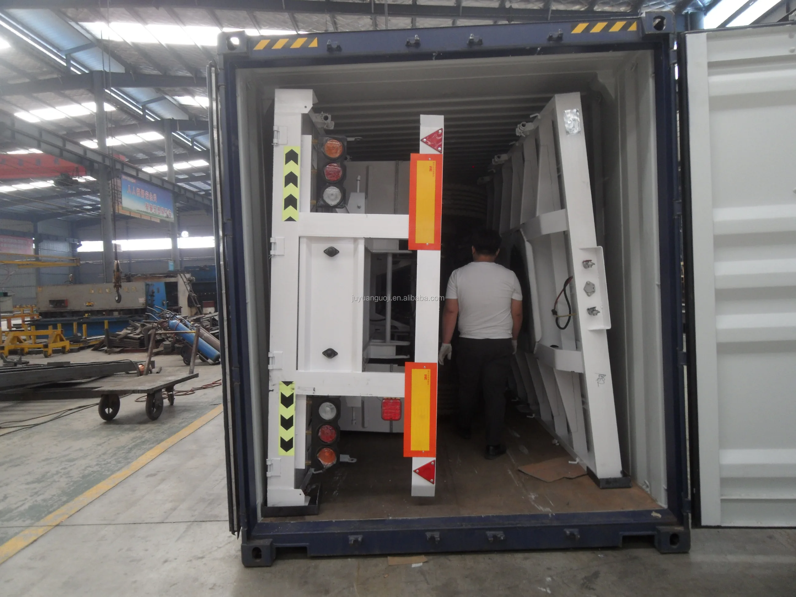 Triple Axles Farm Land Harvesting Use 7 Meter Draw Bar Full Trailer