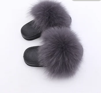 real fur flip flops