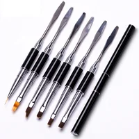 

Yaeshii High Quality Double End Plastic Kolinsky Hair 3D Acrylic Nail Art Brush Set