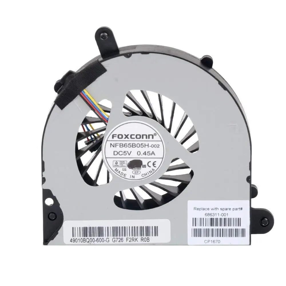 NEW for HP Elitebook 8560p 8570p HP Probook 6570B cpu cooling fan 4-wire