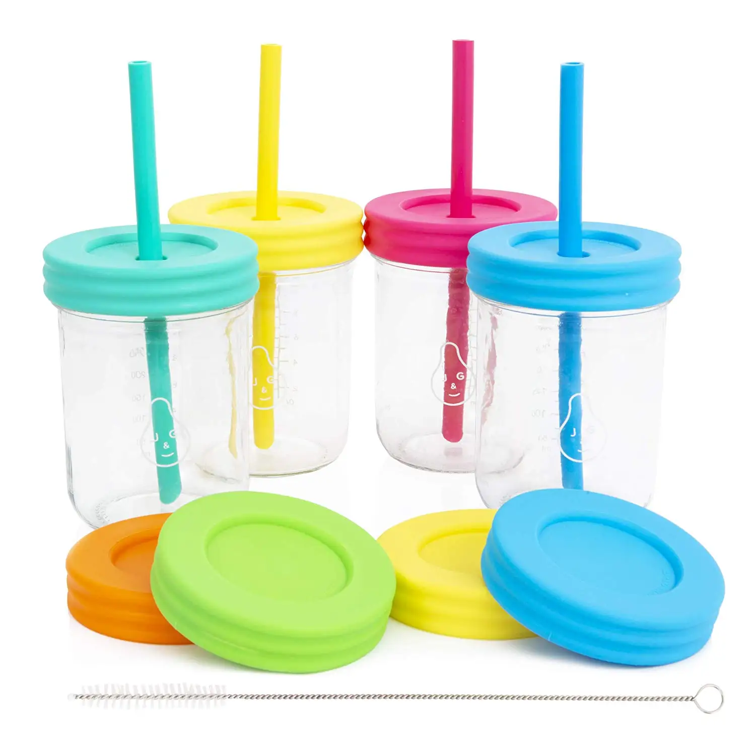 Cheap Glass Cups With Lids And Straws, find Glass Cups With Lids And