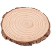 new product wholesale unfinished circle oval round natural wood wall decor enterpiece crafts, wood slices for DIY arts