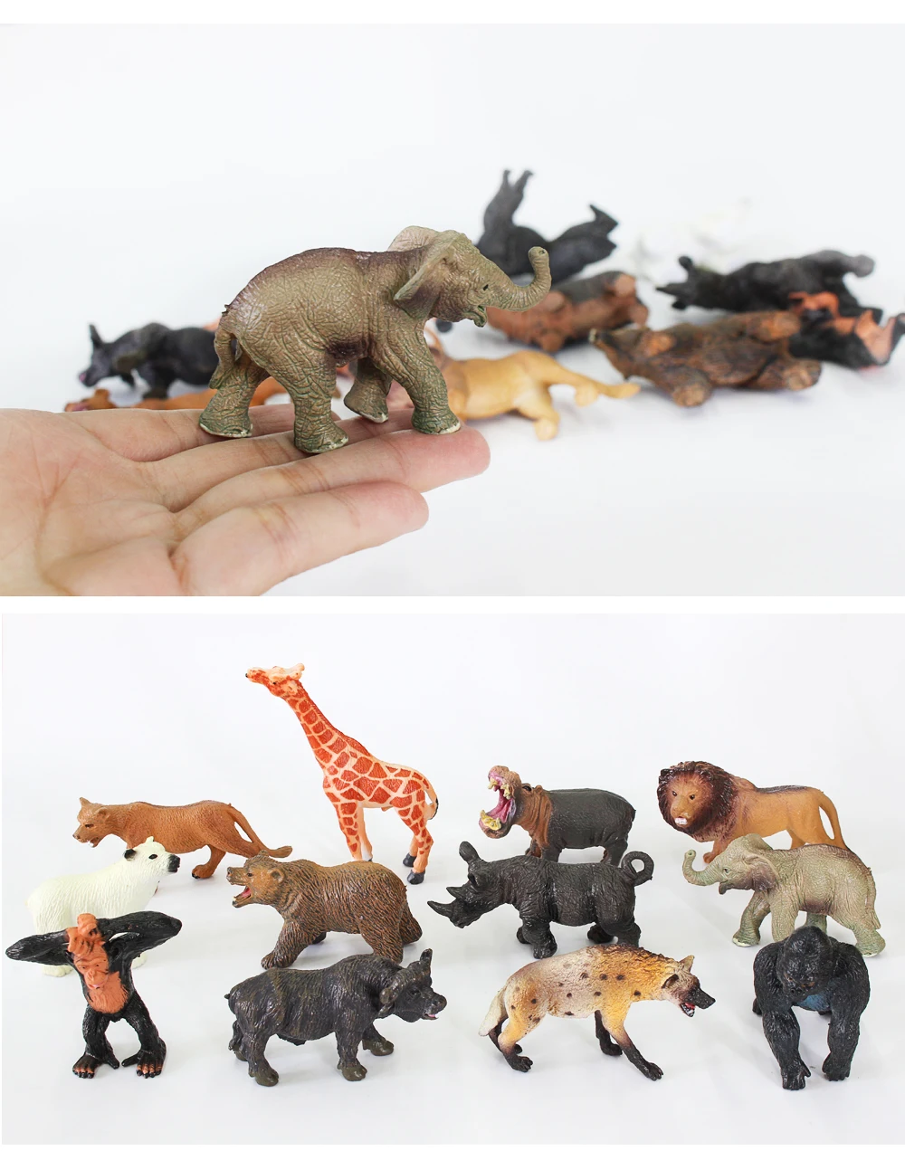 7cm Solid Woodland Wild Animal Model Toy Plastic Animal Figurines Buy