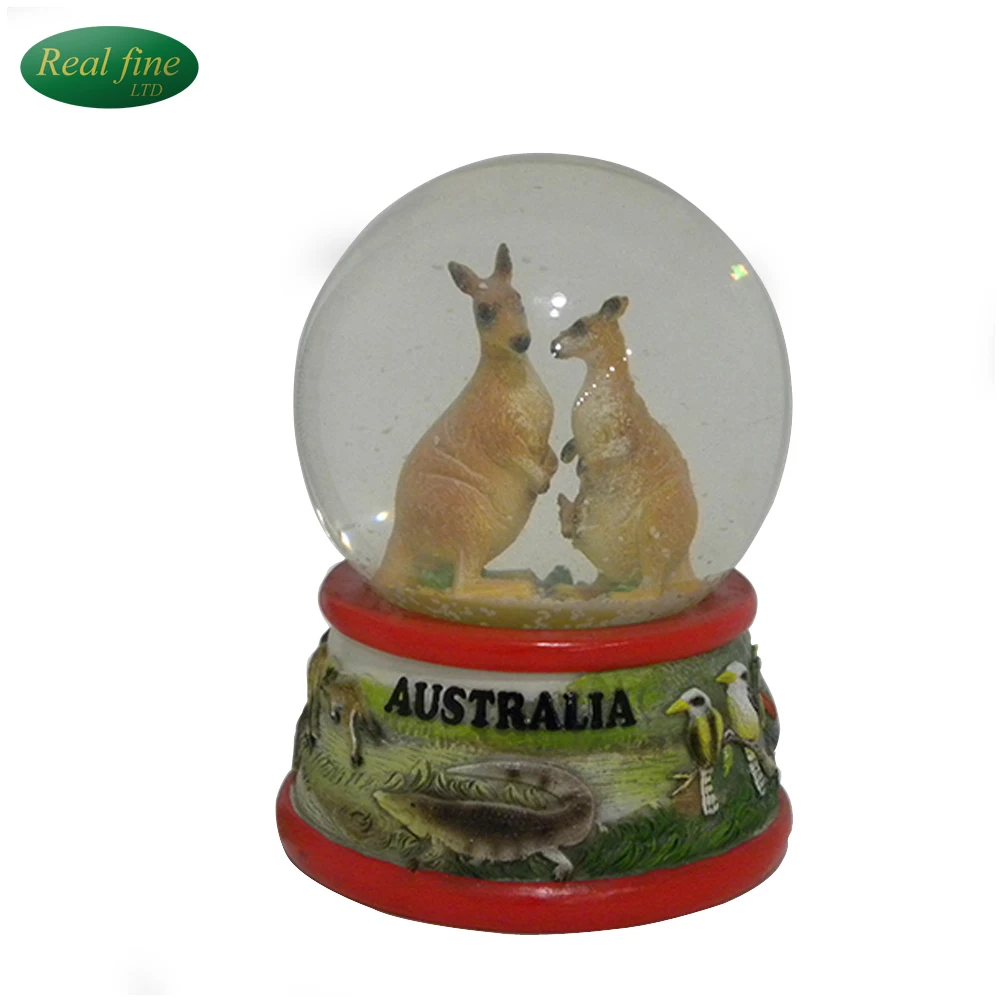 Kangaroo Glass Snow Globe Australia Souvenirs Buy Australia Souvenirs