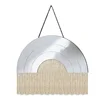 Tinart Arch like Half Circle 5mm 3 layer Beveled Mirror stripes Decorative Salon Mirror with Tassels