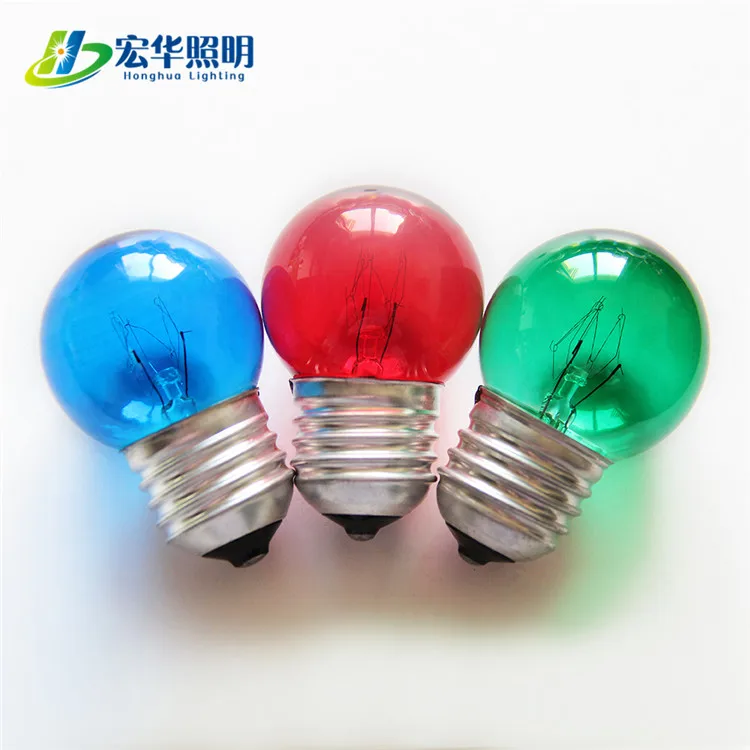 G40 15w Blue red green frosted edison style incandescent decoration bulb