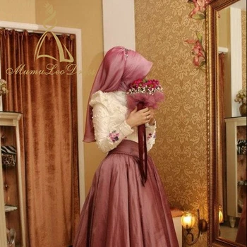 bridesmaid dress satin hijab