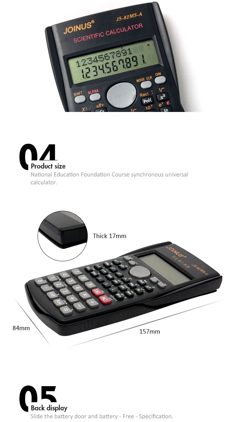 Promotional School Office Business Stationery Examination 12 Digits Electronic Mini Joinus Scientific Calculator For Student
