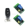 AC85V-250V 1 Channel Learning Code Gate Garage Door Remote Control Switch 2pcs Receiver with Two Buttons Transmitter