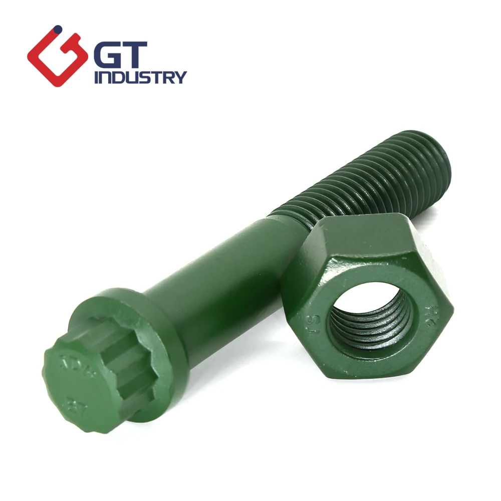 
ANSI/ASME B 18.2.1 full thread zinc grade 8.8 wabbler flange bolt 