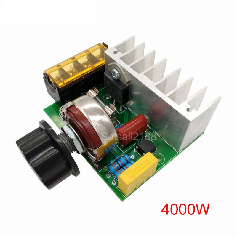 4000W AC 220V High Power SCR Electronic Regulator Speed Controller Motor Board 