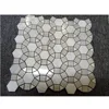 New Design White Stone Flower Marble Mosaic Tile For Bathroom Flooring