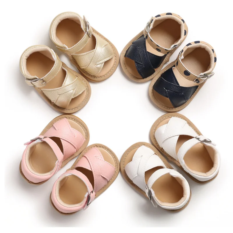 

Children Shoes Kids Shoes Summer Cute PU Leather Anti-slipping Soft Sole Shoes Light Weight Breathable Lovely Baby Girl Sandals